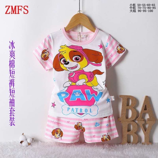 [CHỌN MẪU] BỘ COTTON XUẤT HÀN CỘC TAY CHO BÉ TRAI BÉ GÁI