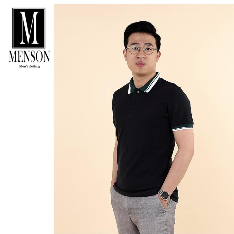 ⭐️GIẢM GIÁ 50%⭐️Áo Polo Nam Vải Cá Sấu Chất Mát - Áo Thun Nam Cổ Bẻ Ngắn Tay Menson M100 | BigBuy360 - bigbuy360.vn