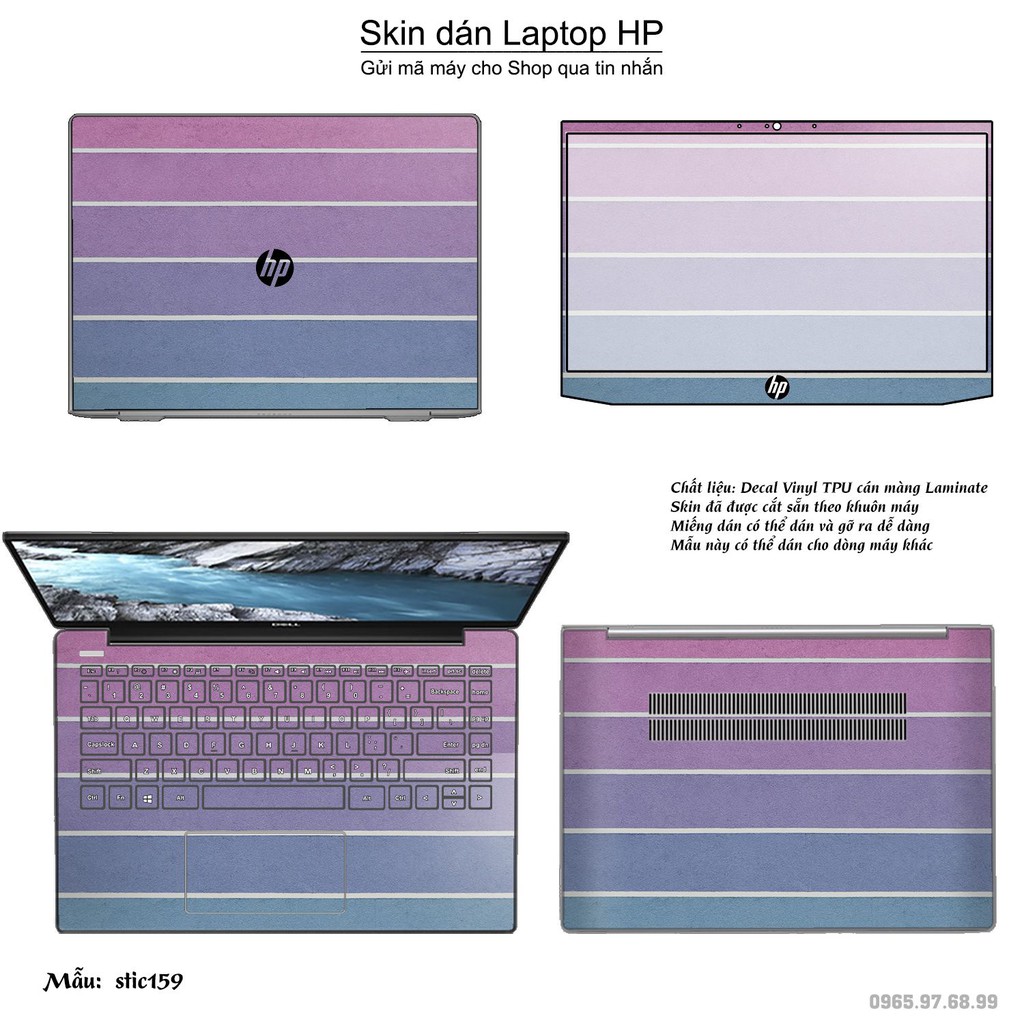 Skin dán Laptop HP in hình Hoa văn sticker _nhiều mẫu 26 (inbox mã máy cho Shop)