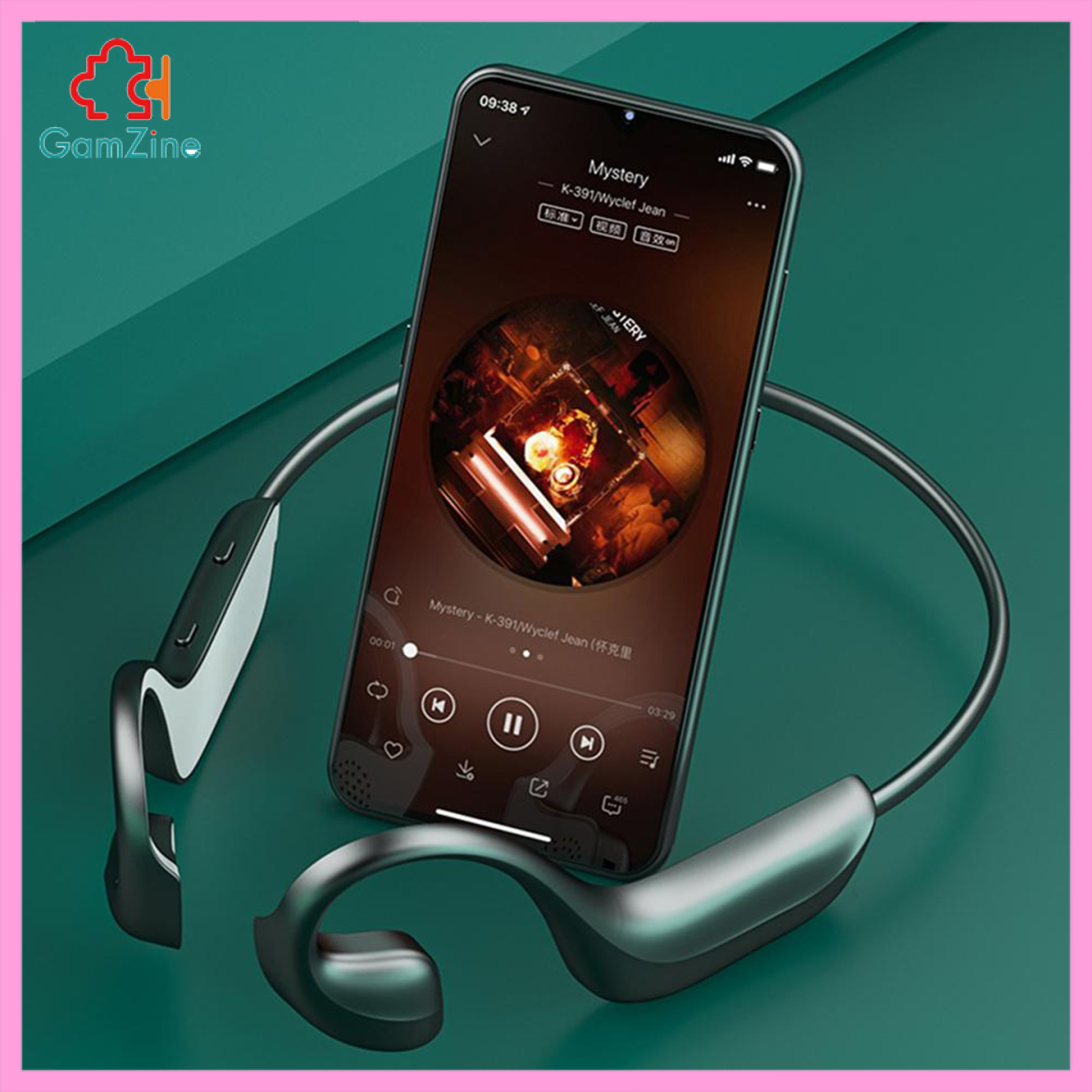 Tai Nghe Bluetooth 5.1 Gamzuine G-100 Truyền Âm Qua Xương Chống Mồ Hôi