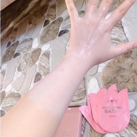 TẮM TRẮNG TINH CHẤT HOA HỒNG SON CHÍNH HÃNG