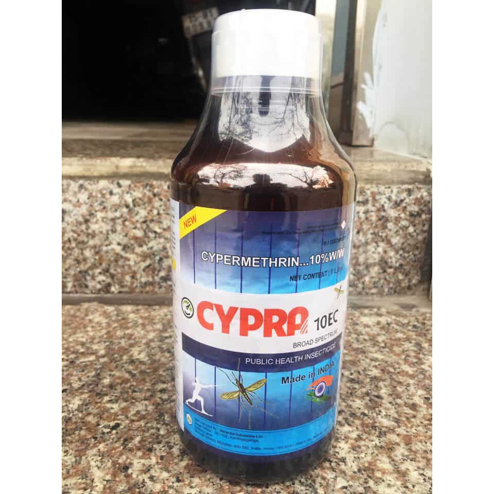 Thuốc diệt muỗi kiến gián nhập khẩu Cypra 10ec chai 1000ml diệt muỗi kiến gián an toàn hiệu quả