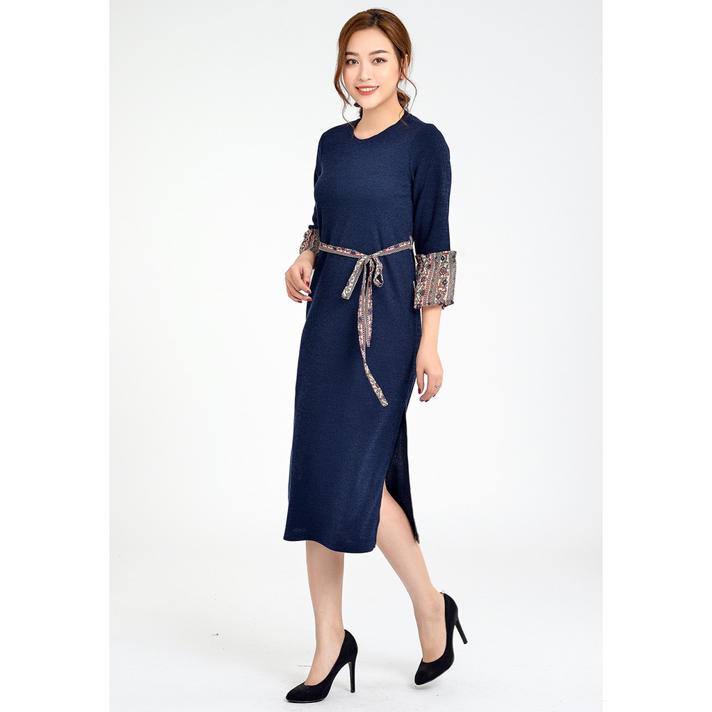 Đầm len suông LAMER L63T18T066 (không đai)