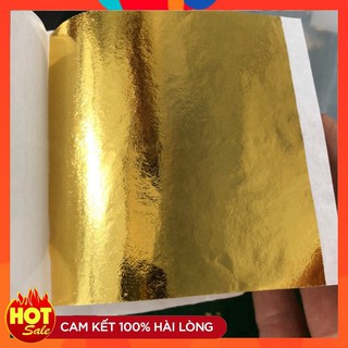 [Rẻ vô địch] Set 500 lá vàng chuyên làm đồ dát tượng phật, thủ công mỹ nghệ, dát phào chỉ, đồ nội thất chất lượng đảm bả