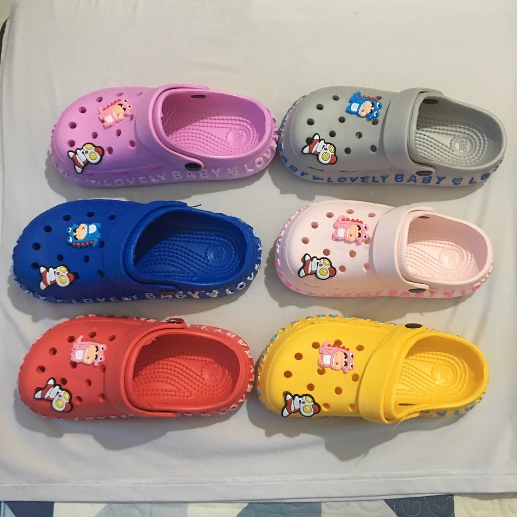 Dép sục cross trẻ em bé trai bé gái crocs đính sticker cực chất size từ 30 đến 34