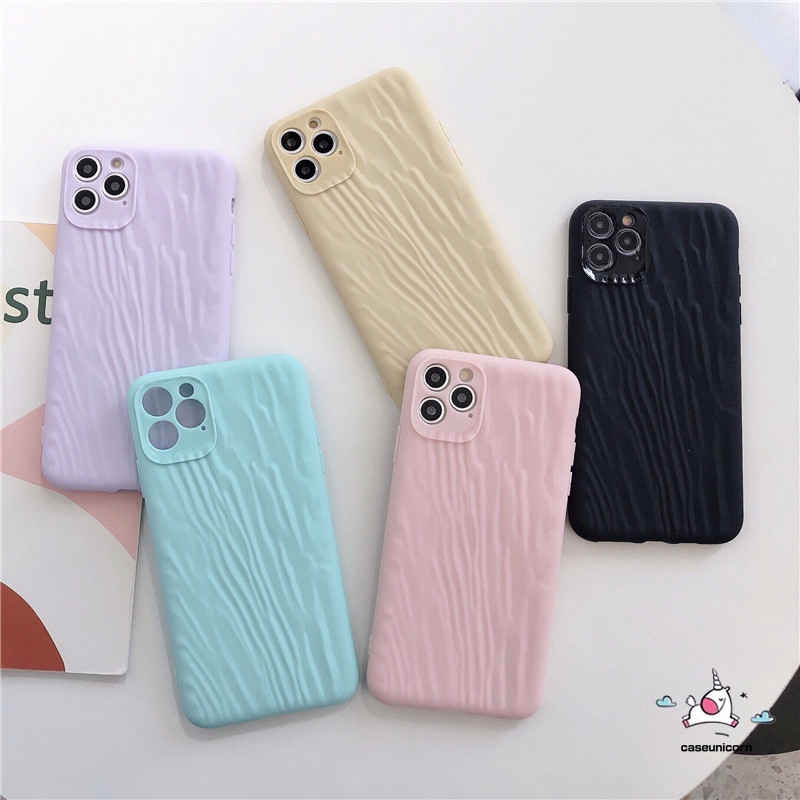 Ốp điện thoại mềm màu kẹo trơn kiểu sọc cho iPhone 11 Pro Max 6s 6 7 8 Plus X XR XS MAX | BigBuy360 - bigbuy360.vn