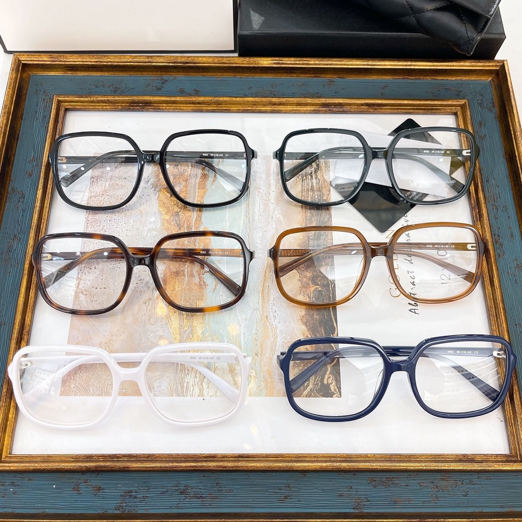 G8RB CHANEL 22 xiaoxiangjia glasses frame female Xiaohongshu Internet celebrity same style CH9062 plain face square frame myopia frame can match degree 2021