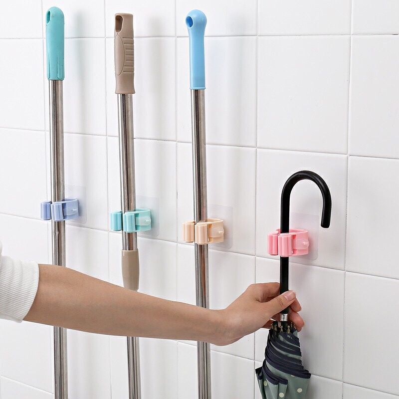 Móc dán tường treo cây chổi lau nhà - đa năng, tiện dụng