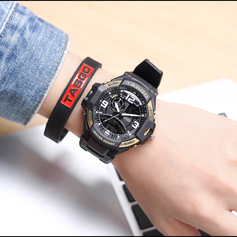 Đồng hồ nam thể thao TASGO mặt kính sapphire chống xước và thiết kế manh mẽ bảo hành 12 tháng T107 | BigBuy360 - bigbuy360.vn