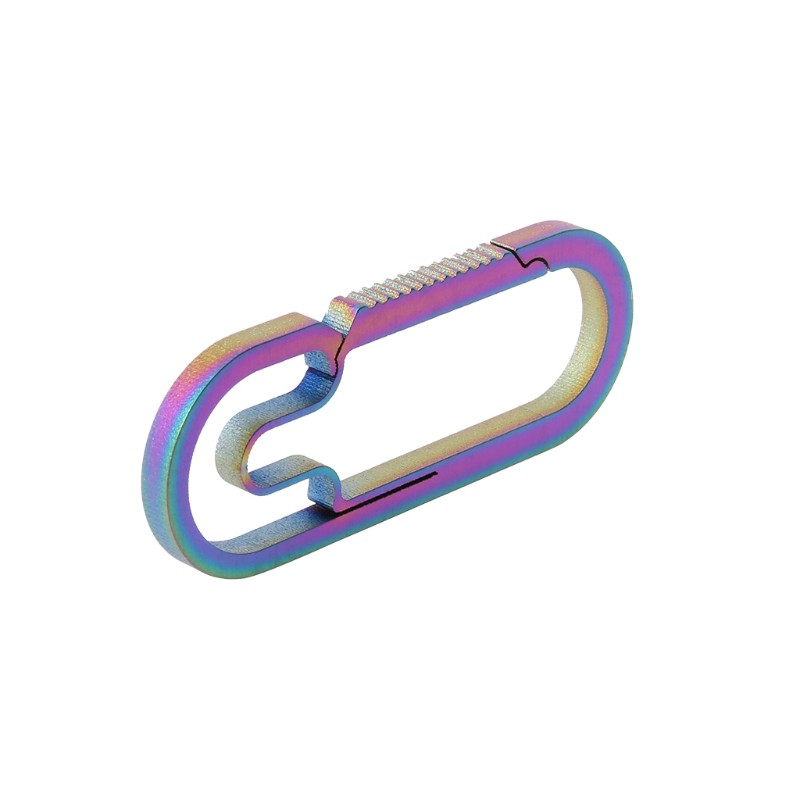 Móc khóa cài carabiner bằng hợp kim titan EDC dành cho cắm trại ngoài trời