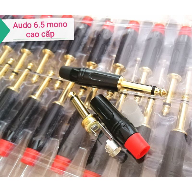 1 chiếc Jack rắc đực Audio 6.5 mono cao cấp hàn dây lỗ 5MM