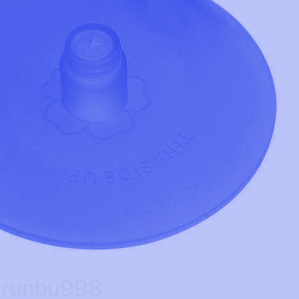 Set 5 Nắp Đậy Chai Lọ Bằng Silicone Có Vòng Thép Runbu998