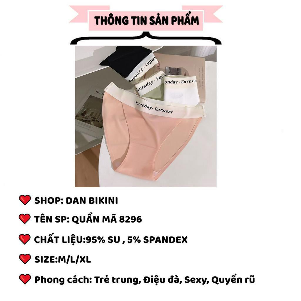 Quần lót Nữ Đúc Su cao cấp thiết kế cạp chun mềm mại mỏng mát MÃ 8296