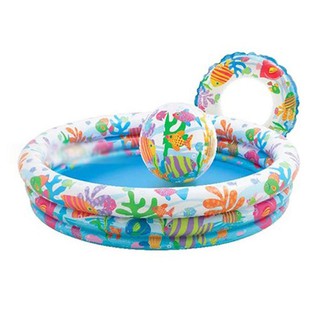Hồ Bơi 3 Chi Tiết Cho Bé (Hồ Bơi + Phao Bơi + Bóng), Bể Bơi Phao 3 Tầng , Hồ Bơi Trẻ Em