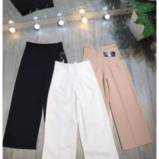 Quần ống rộng khóa sườn
