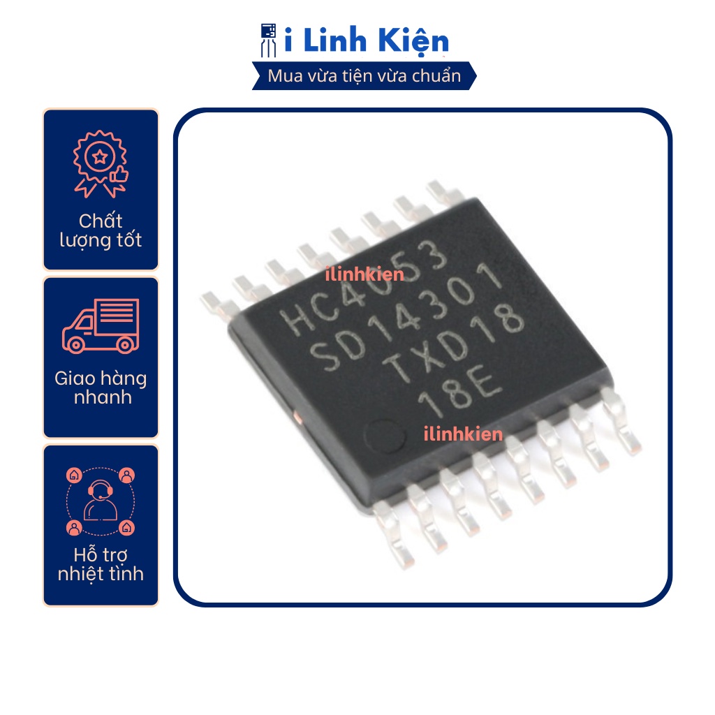 Ic chức năng HC4053 74HC4053 TSSOP-16 chính hãng NXP chất lượng