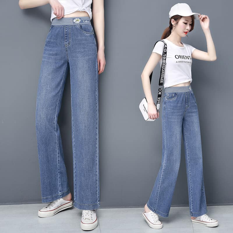 193P65 - Quần jean nữ ống rộng hàng nhập - giá 620k