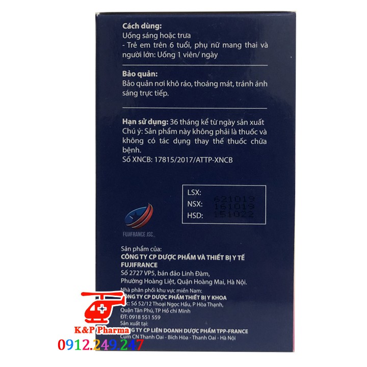 ✅  Canxi Nano Omega Fuji – Giúp xương răng chắc khỏe, ngừa loãng xương, thiếu calci