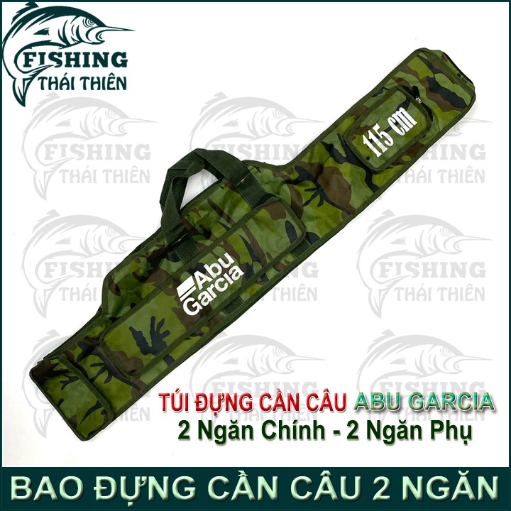 Túi Đựng Cần Câu Cá, Bao Cần Máy Abu Rằn Ri 2 Ngăn Siêu Bền 115cm, 130cm, 145cm, 160cm, 170cm