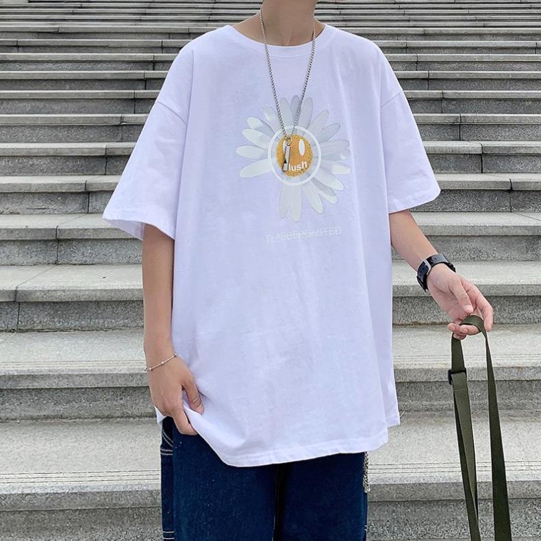 Áo Thun Nam Nữ Form Rộng Tay Lỡ Local brand Hoa Cúc Daisy Freesize Street wear Phong Cách Chất Cotton AN83 - An101
