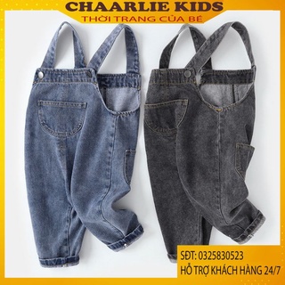 Quần Yếm Cho Bé, Yếm Bò Chất Vải Jean Cho Bé Trai Và Bé Gái 8kg đến 32kg Chaarlie Kids - Thời Trang Trẻ Em
