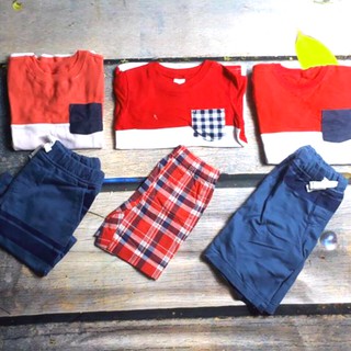 BỘ QUẦN ÁO BÉ TRAI, ÁO THUN, QUẦN THÔ/DA CÁ CHẤT ĐẸP