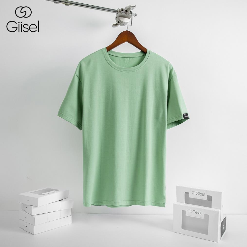 Áo phông nam nữ thun unisex trơn cotton cổ tròn tay lỡ form rộng oversize basic 1 màu đẹp cao cấp rẻ Giisel *