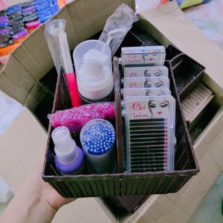 Rổ có quai đựng dụng cụ nối mi