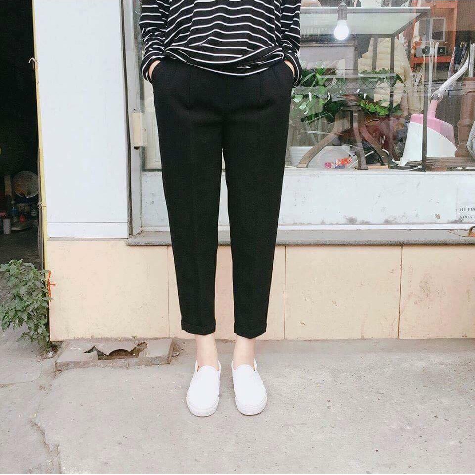 Combo quần kaki basic và 1 áo POLO TRỤ ĐEN/TRẮNG trơn bigsize (50-90kg) | BigBuy360 - bigbuy360.vn