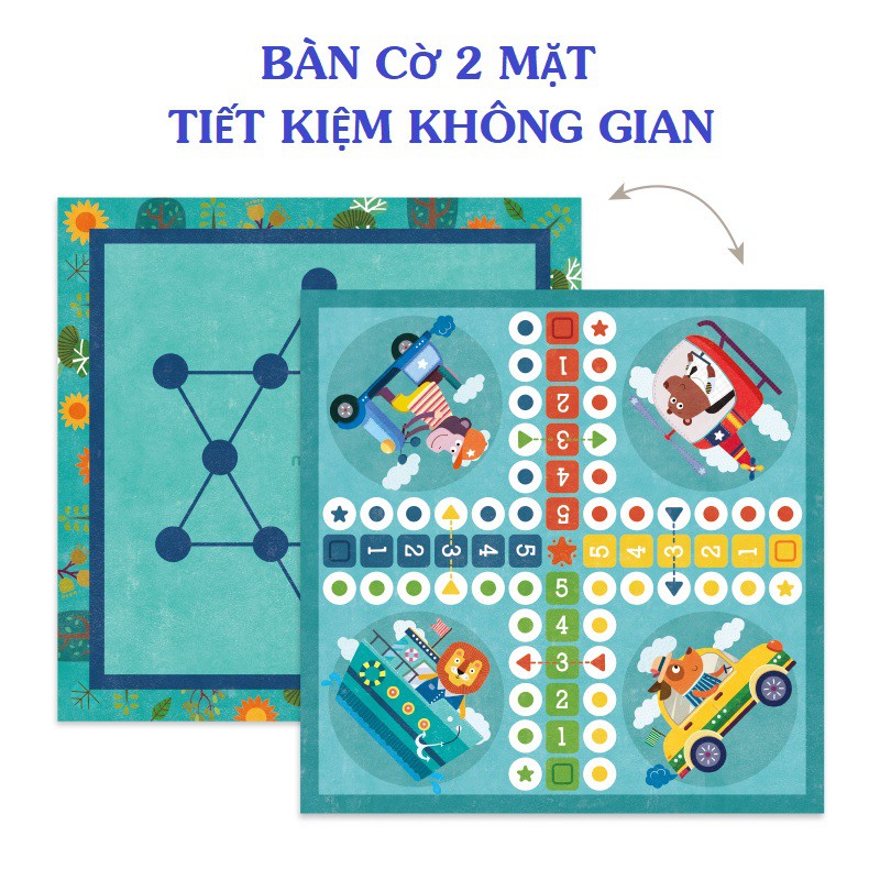 Bộ trò chơi board game 32 trong 1 chính hãng Mideer 32 in 1 và TOI 12 in 1 classic board games