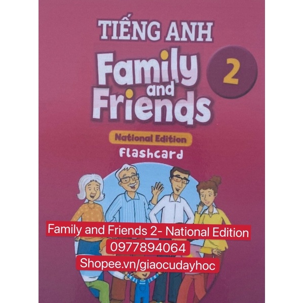 Flashcards Family and Friends 2- Phiên bản Natinonal Editon - mới nhất 2021