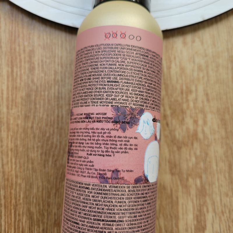 KEM BỌT TẠO PHỒNG  DAVINES VOLUME BOOSTING MOUSSE 250ML