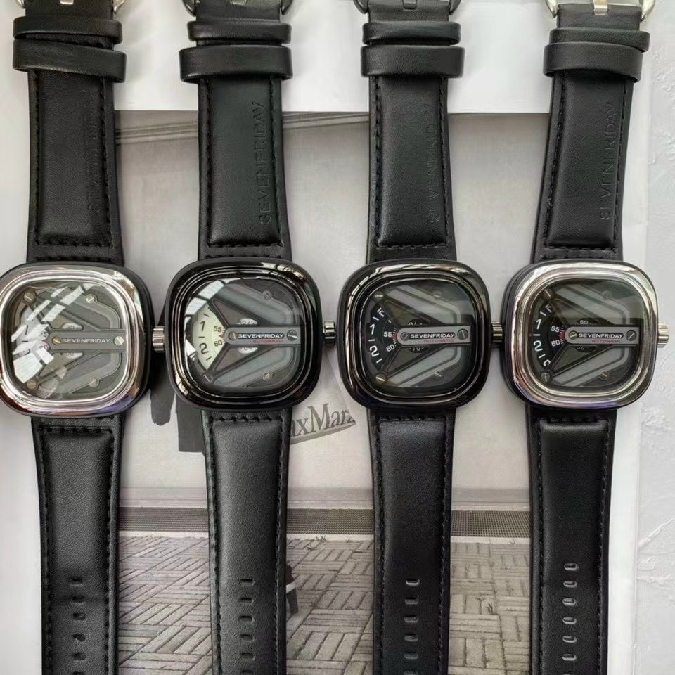 Đồng Hồ Nam SevenFriday M-Series - Dây Da - Máy Pin - Size 47mm