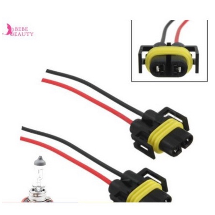 Giắc phích cắm Dây Điện Nối Đèn LED Sương Mù gầm cản trước H8  Đuôi đèn chân bóng H11 Cho Xe Hơi ô tô Toyota Vios Innova