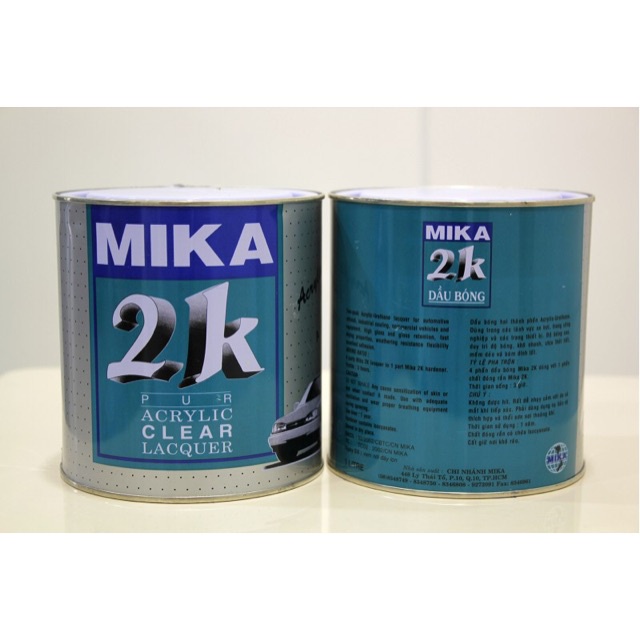 Bóng 2k MIKA 450, sơn bóng cao cấp dòng Mika. sơn xe các loại