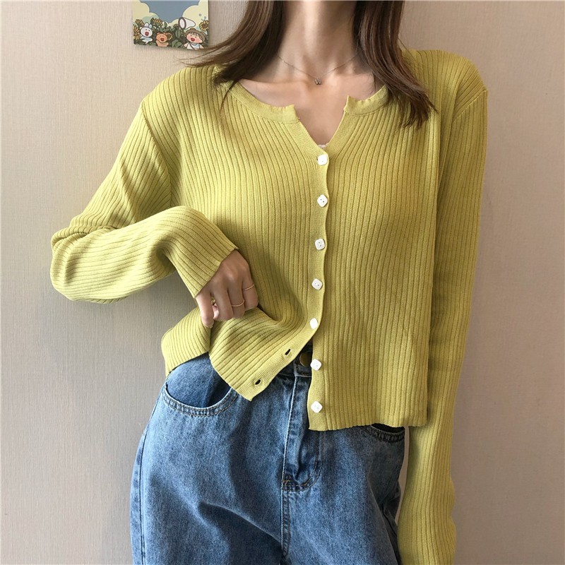 🚛[FREESHIP] Áo cardigan len khuy vuông Ulzzang (hàng QC) - Ảnh thật | BigBuy360 - bigbuy360.vn