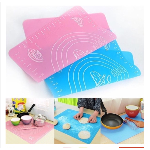Tấm lót nhào bột bằng silicon kích thước 80x60cm tiện dụng cho làm bánh