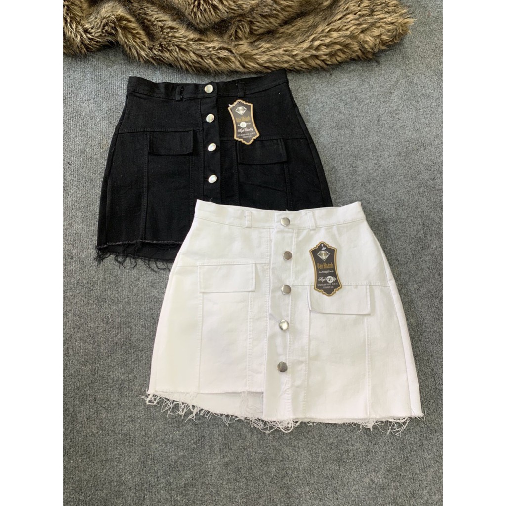 Chân váy kaki phối nắp túi lệch tà siêu xinh xắn | BigBuy360 - bigbuy360.vn