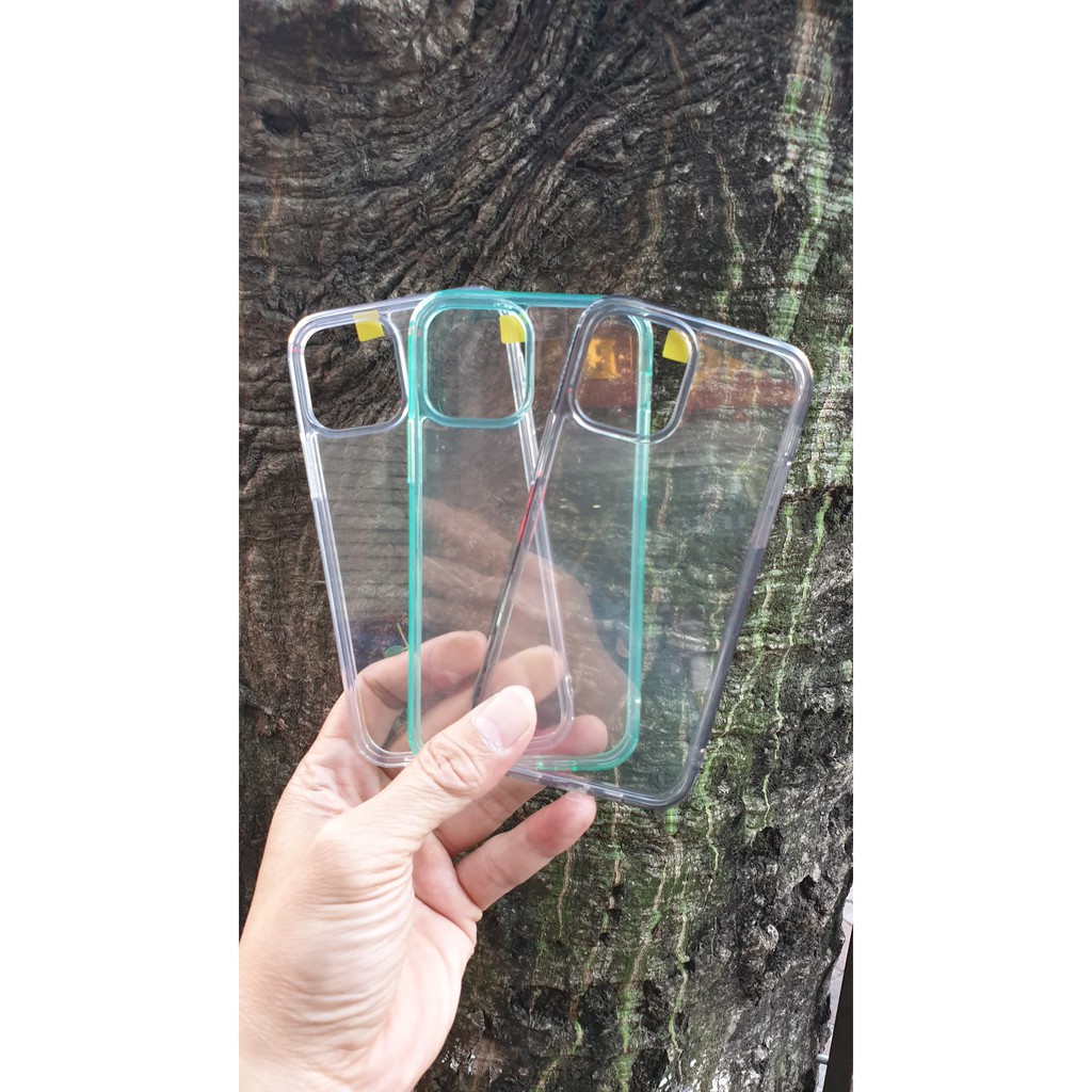 Ốp LikGus trong cho iPhone 12 Mini, 12, 12 Pro, 12 Pro Max chống sốc không ố màu