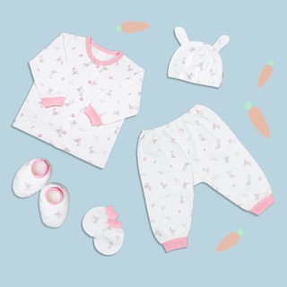 SET sơ sinh dài tay mỏng 5 món MIOMIO