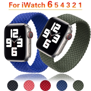 Dây đeo kết cấu bện sợi thay thế cho đồng hồ thông minh Apple 6 Se Series 40mm 44mm Iwatch 5 / 4 / 3 / 2 38mm 42mm