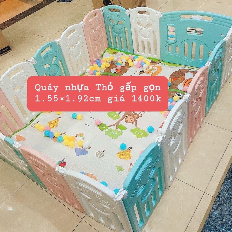 Quây thỏ gấp gọn tiện dụng cho bé