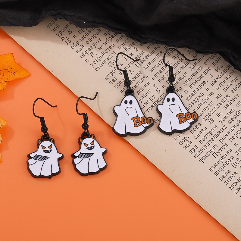 Set 10 Cặp Bông Tai Chủ Đề Halloween Vui Nhộn Sáng Tạo Cho Bạn Bè
