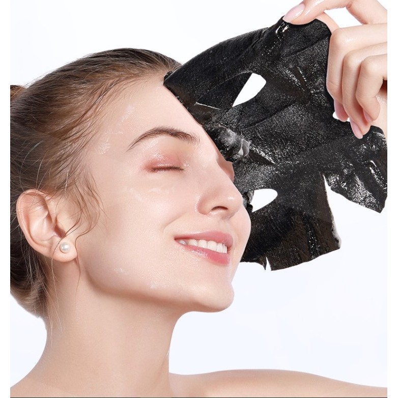 Mặt nạ sủi bọt SOWBAF thải độc Black Sea Salt Moist Foam Mask làm sạch lỗ chân lông mụn đầu đen Giá Tốt