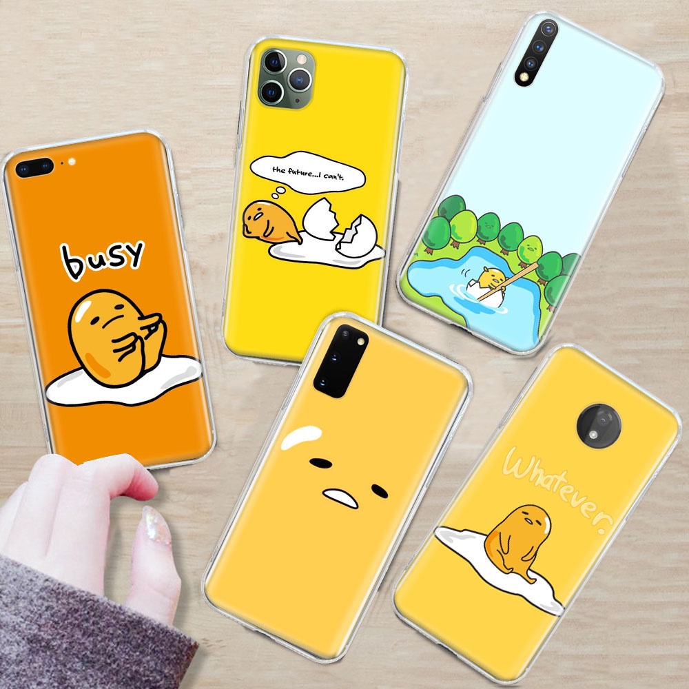 Ốp lưng gudetama dễ thương 256RR Tương thích với iPhone 14 Pro Max 13 15 Plus