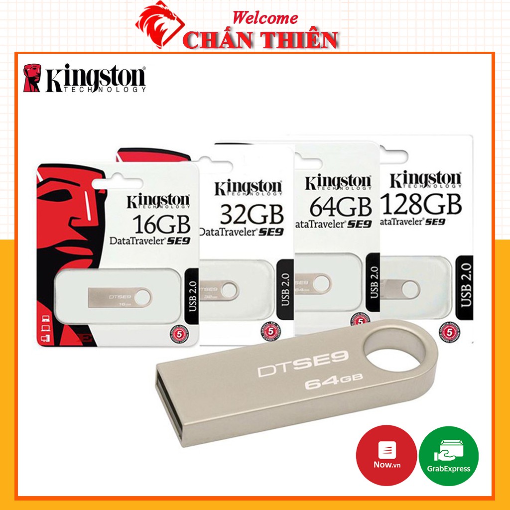 USB Kingston 64GB 32GB 16GB 8GB Chống Nước Cài win sao chép lưu trữ dữ liệu  - Bảo Hành 12 Tháng