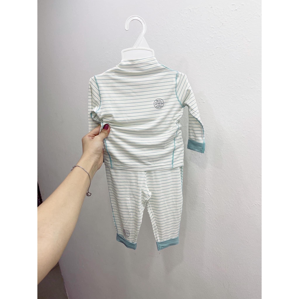 Bộ giữ nhiệt HRNEE cổ 2cm vải modal sợi sồi giữ nhiệt bé trai bé gái HRNEE CHÍNH HÃNG Việt Nam
