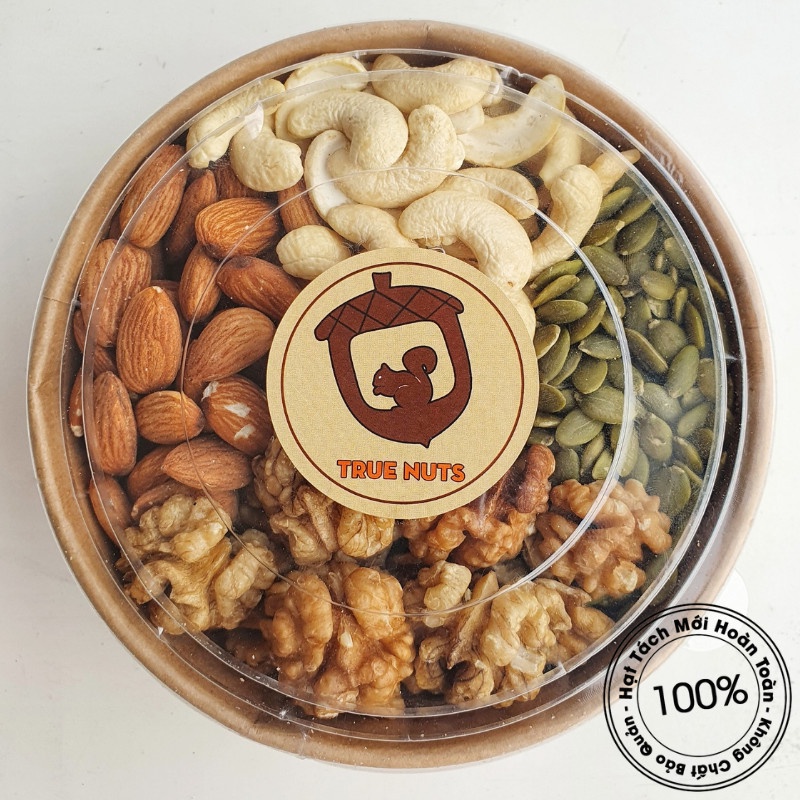 Mixnuts 4 Hạt Dinh Dưỡng Sấy Nguyên Vị (điều, óc chó, hạnh nhân, bí xanh) - ĂN VẶT MẸ BẦU/ GIẢM CÂN/ KETO