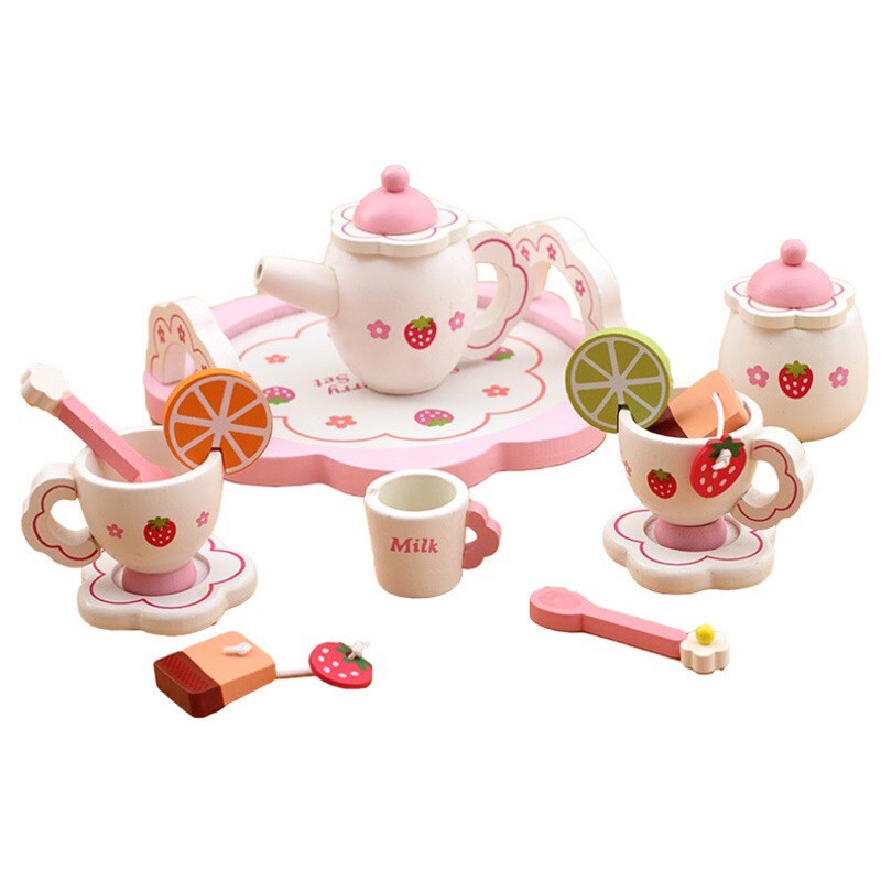 Bộ đồ chơi gỗ tiệc trà, cofee Mother Garden 🍇 (HÀNG CÓ SẴN)🍃