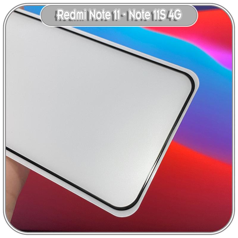 Kính cường lực cho Xiaomi Redmi Note 11 - 11S 4G chống vân tay Full viền Đen